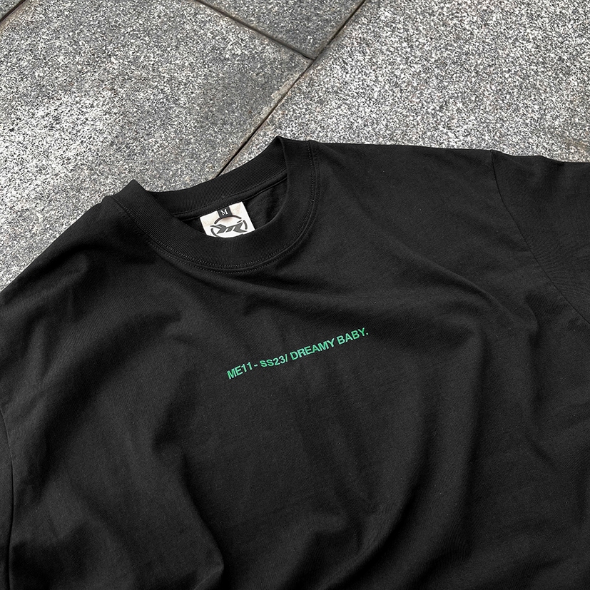 MEDISN - Áo thun tay ngắn DREAMY BABY BLACK BOXY T-SHIRT