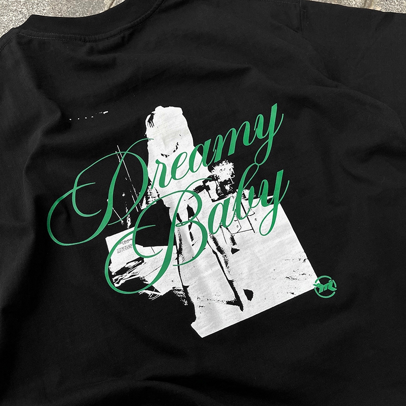 MEDISN - Áo thun tay ngắn DREAMY BABY BLACK BOXY T-SHIRT