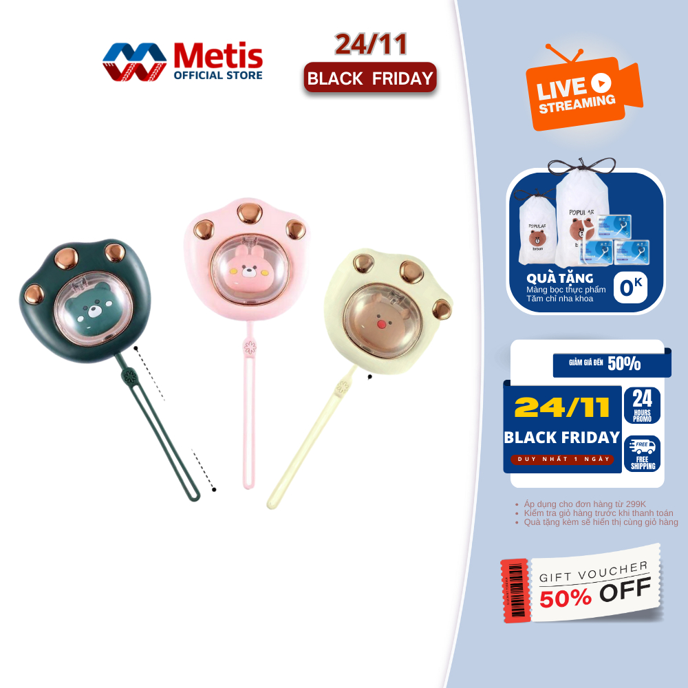 Máy sưởi cầm tay đa năng, hình chân mèo dễ thương pin sạc 2400mah 4 tiếng sử dụng_s51