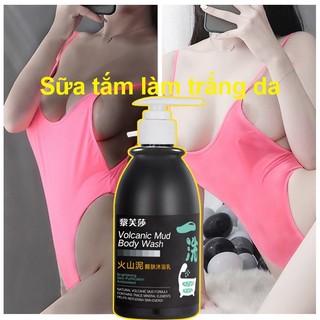  Sữa tắm làm trắng bùn núi lửa toàn thân để lại hương thơm vĩnh viễn làm trắng tẩy tế bào chết giữ ẩm cho da 250ml 