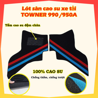 Thảm lót sàn cắt sẵn xe tải thaco towner 990kg 950a 800a 750a cao su chống thấm
