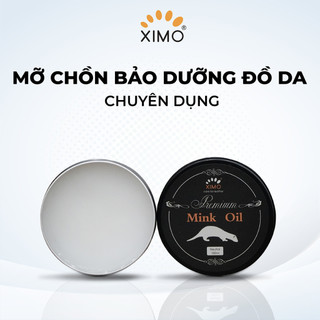 Mink oil mỡ chồn 100ml XIMO chuyên bảo dưỡng chăm sóc đồ da, phục hồi làm mới giày, túi ví, áo, ghế sofa XXI01