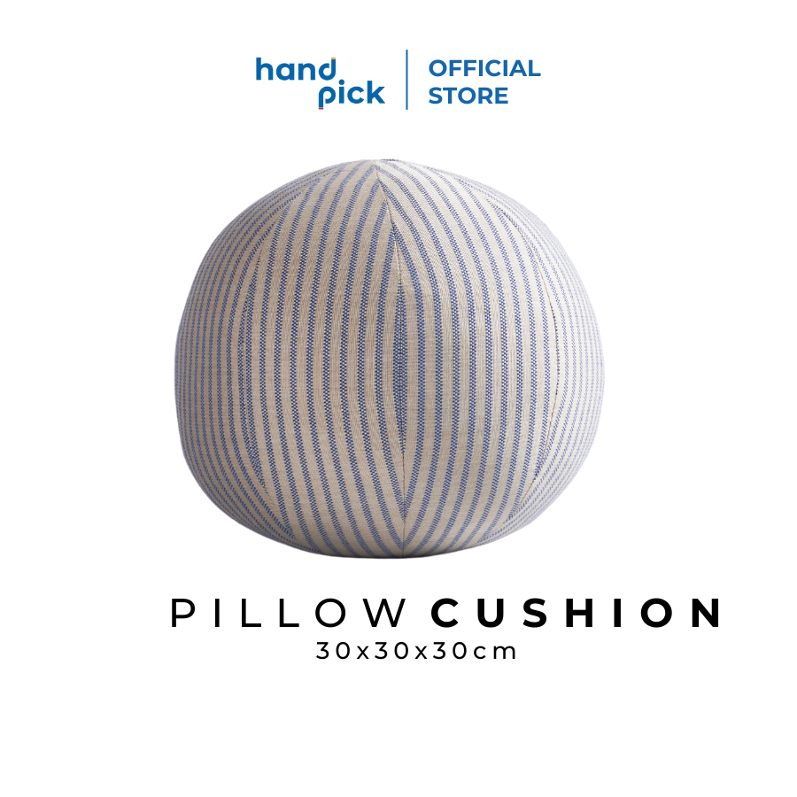 Gối trang trí CUSHION BALL Cao cấp độc đáo - hình tròn 30x30x30cm, vải hoa văn, ruột bông gòn - Handpick Concept