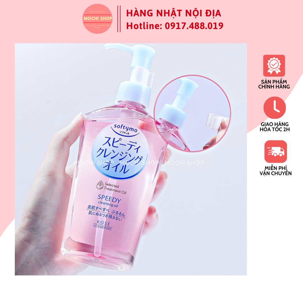 Dầu tẩy trang Kose Softymo làm sạch sâu nhẹ dịu Cleansing Oil 230ml Nhật Bản