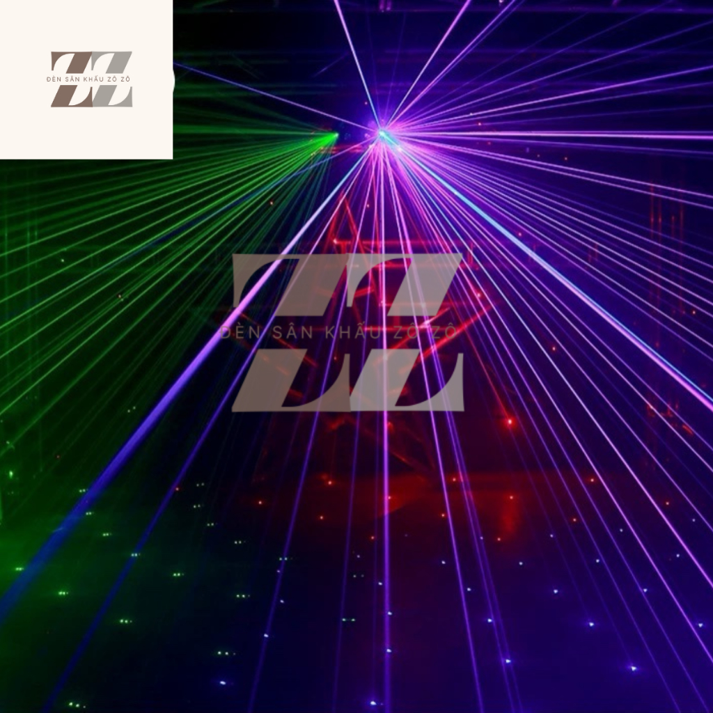 Đèn moving 3 đầu 18 bóng có laser
