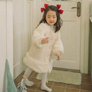 Áo khoác cho bé Sora.bébé Twinkle Fleece Jacket chất liệu dạ tweet ép kim sa kết hợp lông cừu dày dặn ấm áp sang trọng