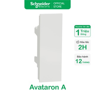 Nút che trơn - size s - trắng - 1 gangs - schneider electric - m3t01bc_we