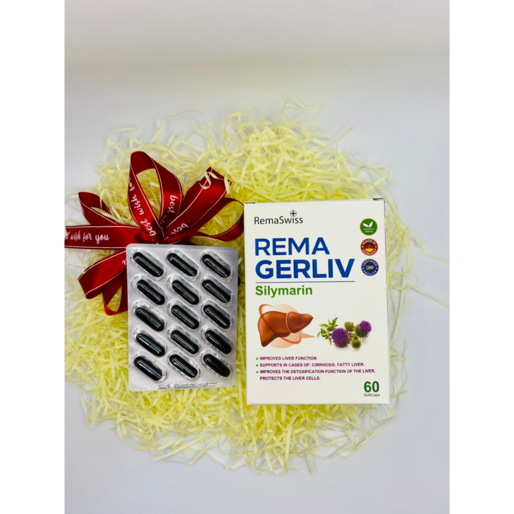 Bổ Gan Rema Gerliv-Tăng cường chức năng gan-Hỗ trợ giải độc gan-Hộp 60v-Ezpharmacy