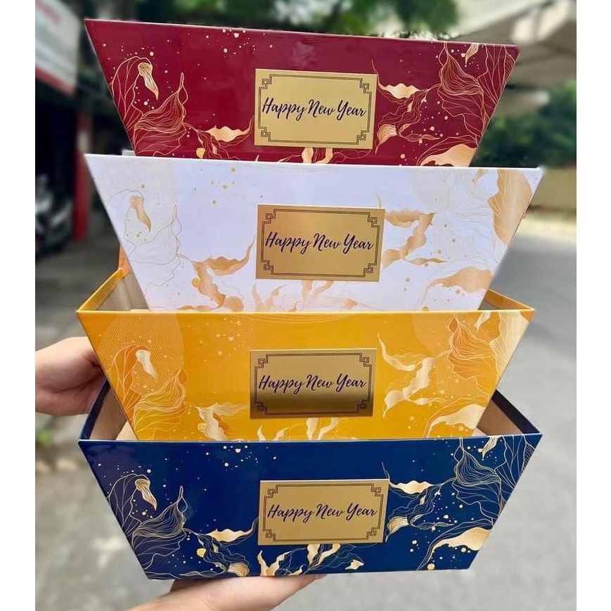 Khay thuyền đóng giỏ quà Tết 2024