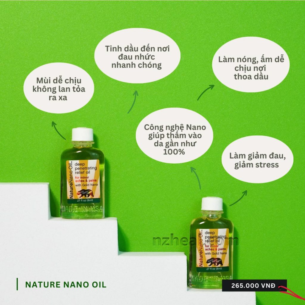 Dầu gió con gấu NATURE NANO OIL 8ml  - Date 06/2028