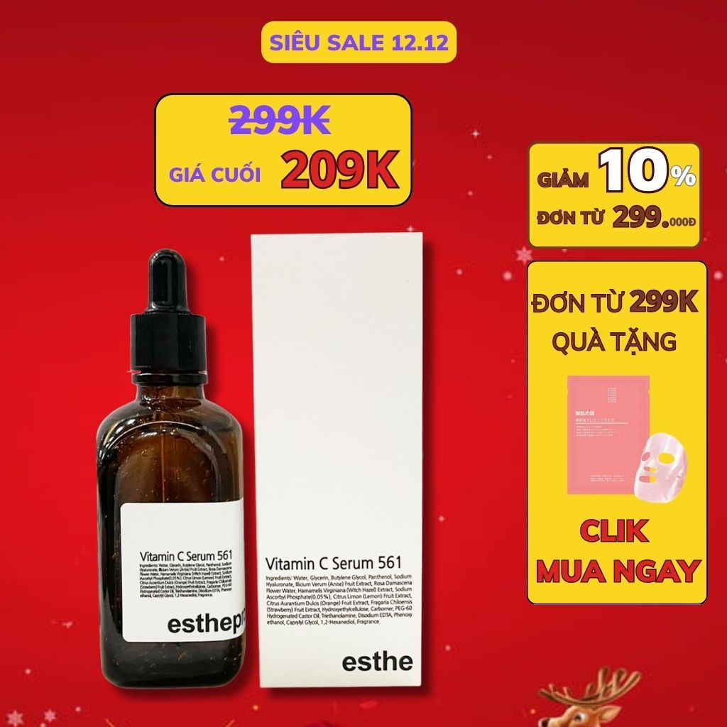 Serum Trắng Sáng Da Chống Lão Hóa Esthemax Vitamin C Serum 561 (NEW - DATE 2026) chai 100ml