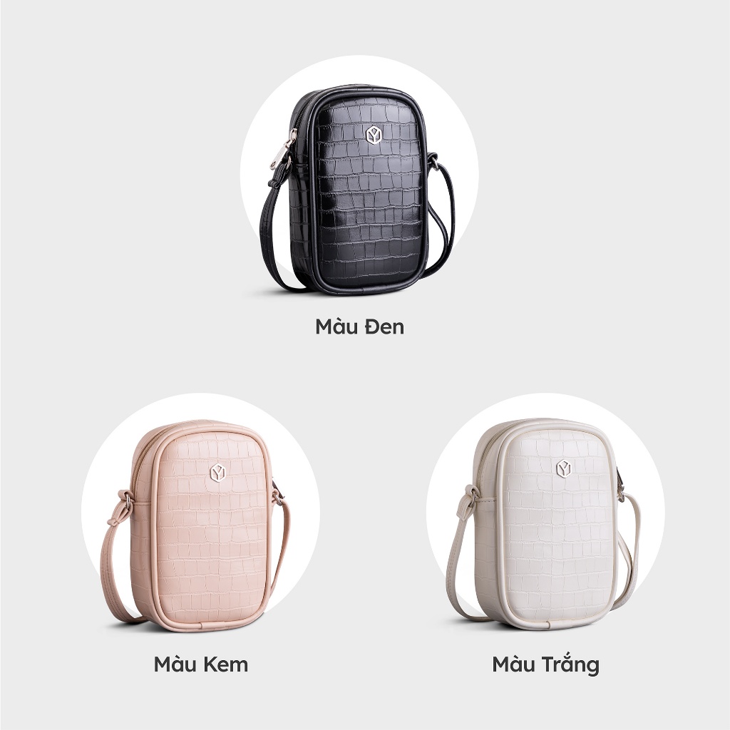Túi đeo chéo da nữ họa tiết vân da cá sấu Yuumy Seasand YN187