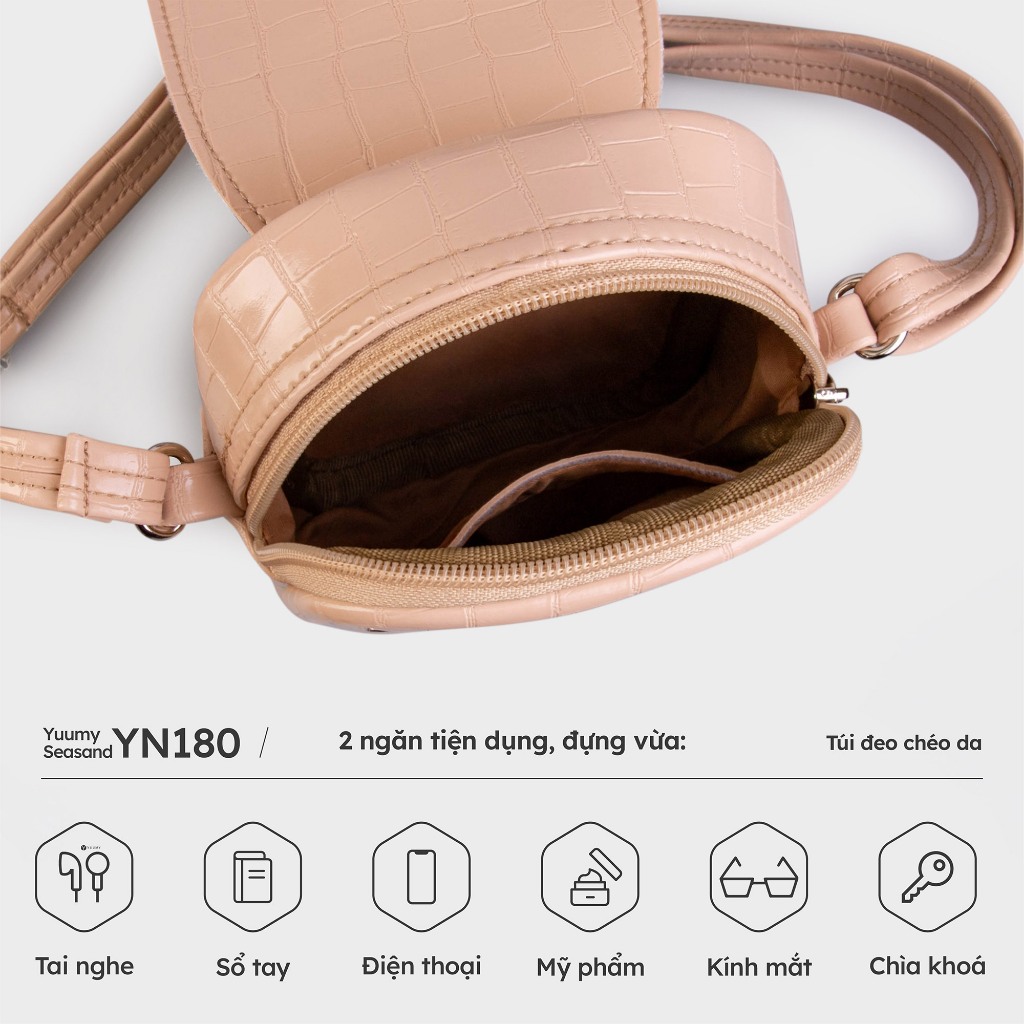 Túi đeo chéo da nữ thời trang sành điệu Yuumy Seasand YN180