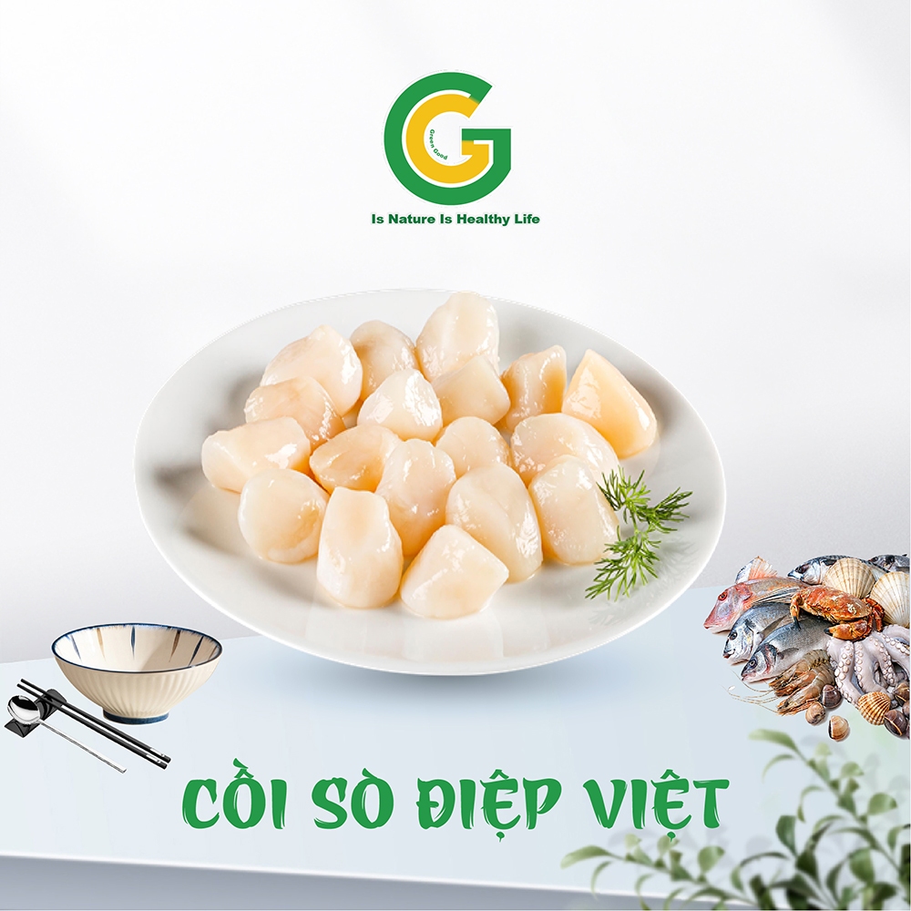 Cồi Sò Điệp Việt Green Good Chuyên Nướng, Áp Chảo, Súp, xào