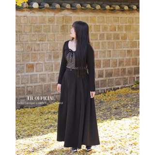 Chân váy xếp ly BIGSIZE dáng dài, gân chun dày dặn KIERA MIDI SKIRT (+10% phí sàn) (T-Ju thiết kế)