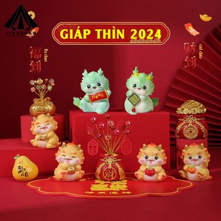 [Quà tặng] Mô hình rồng năm mới GIÁP THÌN 2024, trưng bày, decor, trang trí Tết, làm quà tặng siêu dễ thương, cute