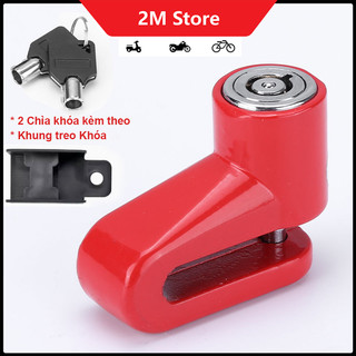 Khóa đĩa chống trộm xe máy, xe đạp, xe điện nhỏ gọn