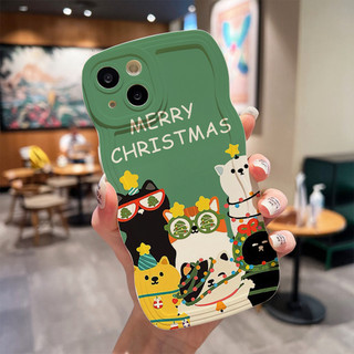 Ốp iphone mùa Noel động vật đón giáng sinh so cool gợn sóng iphone 6/7/8/X/XS/11/12/13/14 15 Pro Plus Max