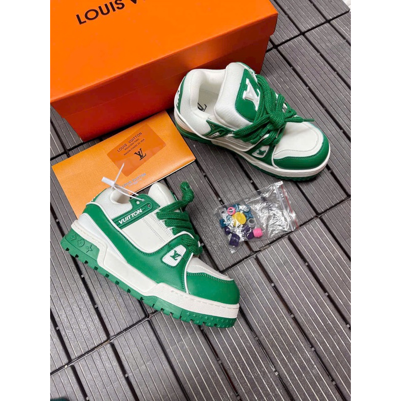 Giầy nam nữ LV maxi trainer xanh đen chất đẹp Fullbox