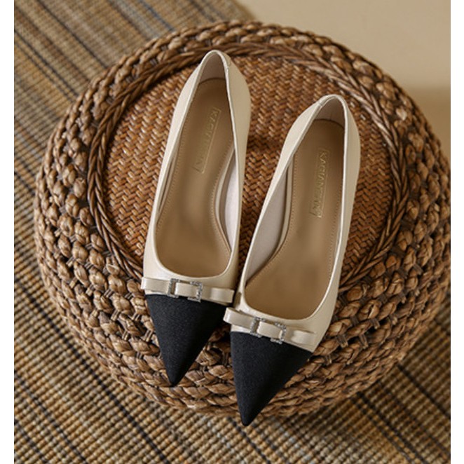 Giày Cao Gót Nữ Mũi Nhọn, Đế Nhọn Cao 5P, Chất Liệu Da Mềm, Kiểu Dáng Trẻ trung, Thoải mái-DA873