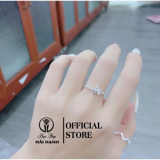 Nhẫn nữ bạc ta hình hoa nhỏ xinh HHJ