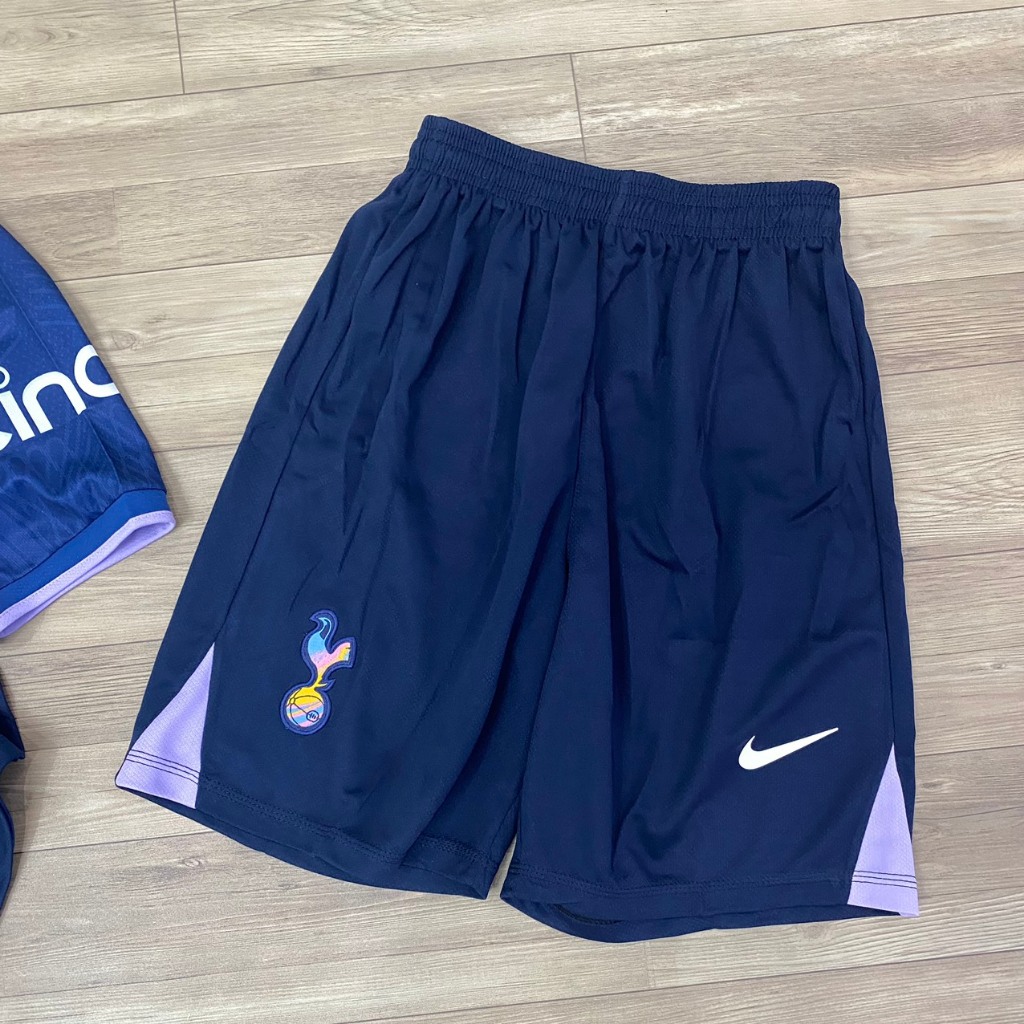 Bộ quần áo bóng đá Tottenham xanh đen  thun mà HD 2024-FLg No Room