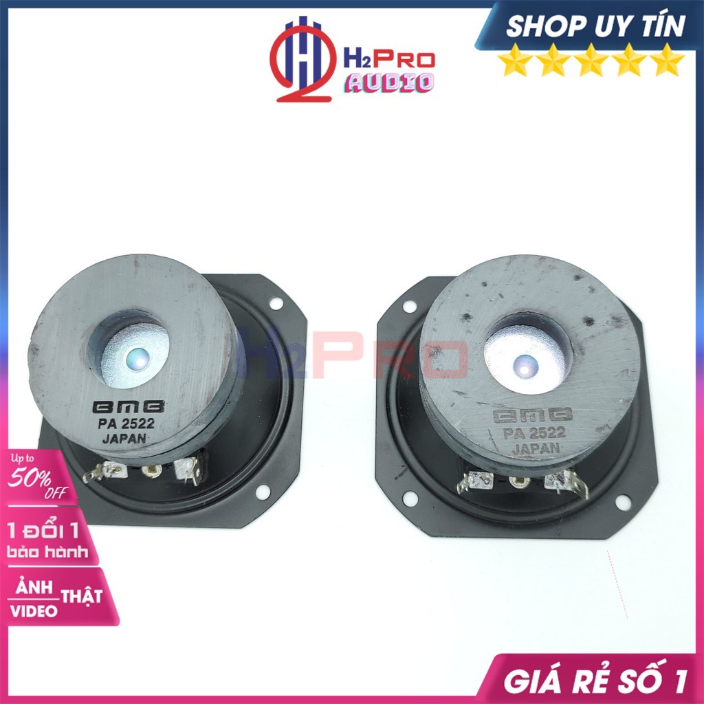 Đôi Loa Treble Bmb Japan PA2522 Vuông 83x83mm , Loa Treble Giấy BMB 60W-Từ Kép-Coil 1.4 - H2Pro Audio