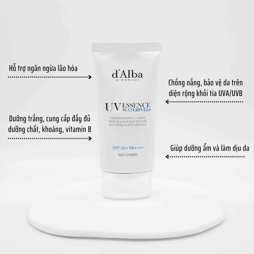 Kem chống nắng D'Alba Waterfull Essence / MILD / TONE UP Sun Cream SPF50+ PA++++ 50ml