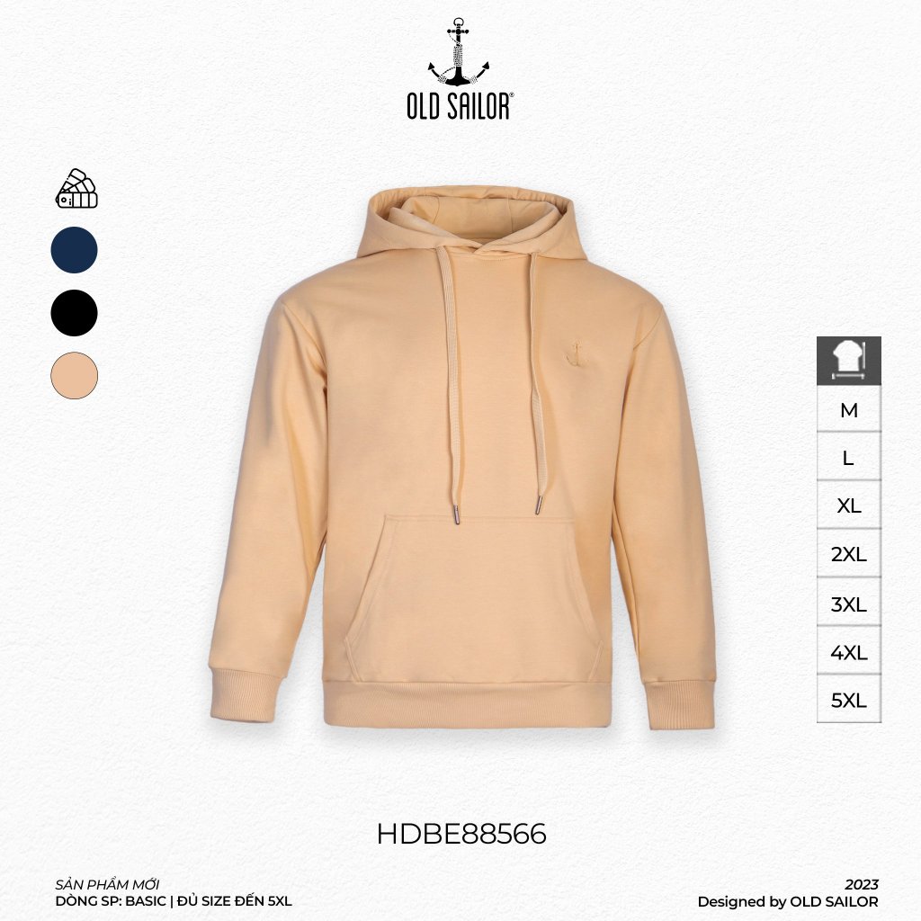 Áo hoodie Old Sailor - 88566  Big size upto 5XL