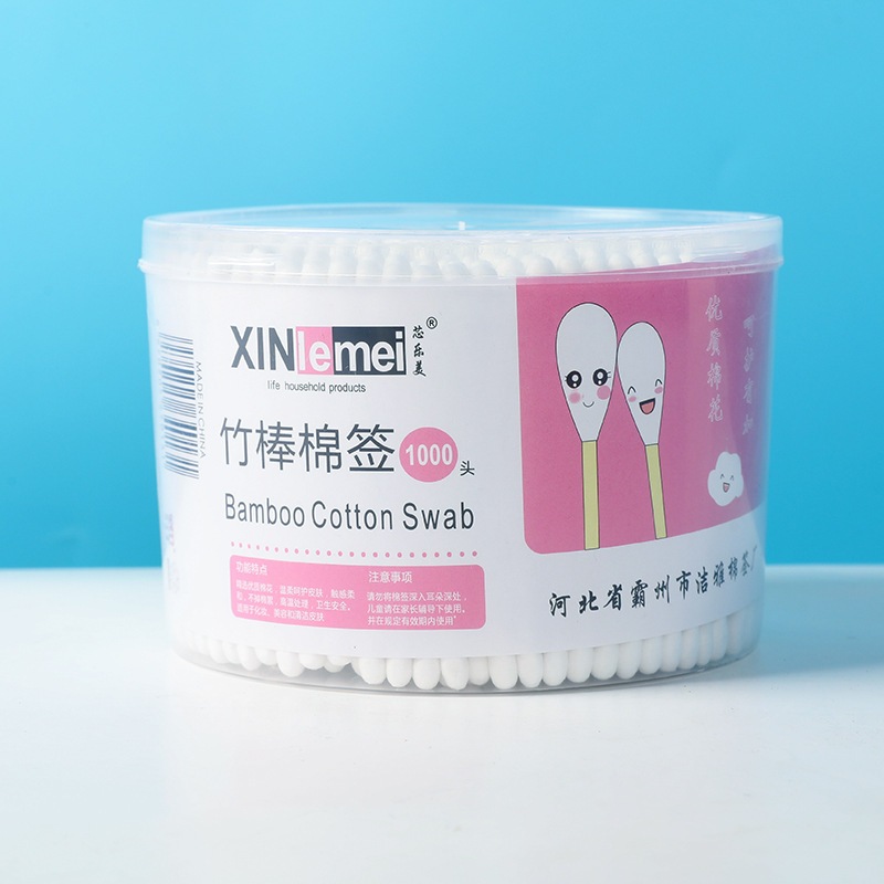 Hộp 500 Cây Tăm bông Ráy Tai Cotton Swabs, Set 500 Tăm Bông Ráy Tai 2 Đầu Tiện Lợi, An Toàn Vệ Sinh Thấm Hút Tốt