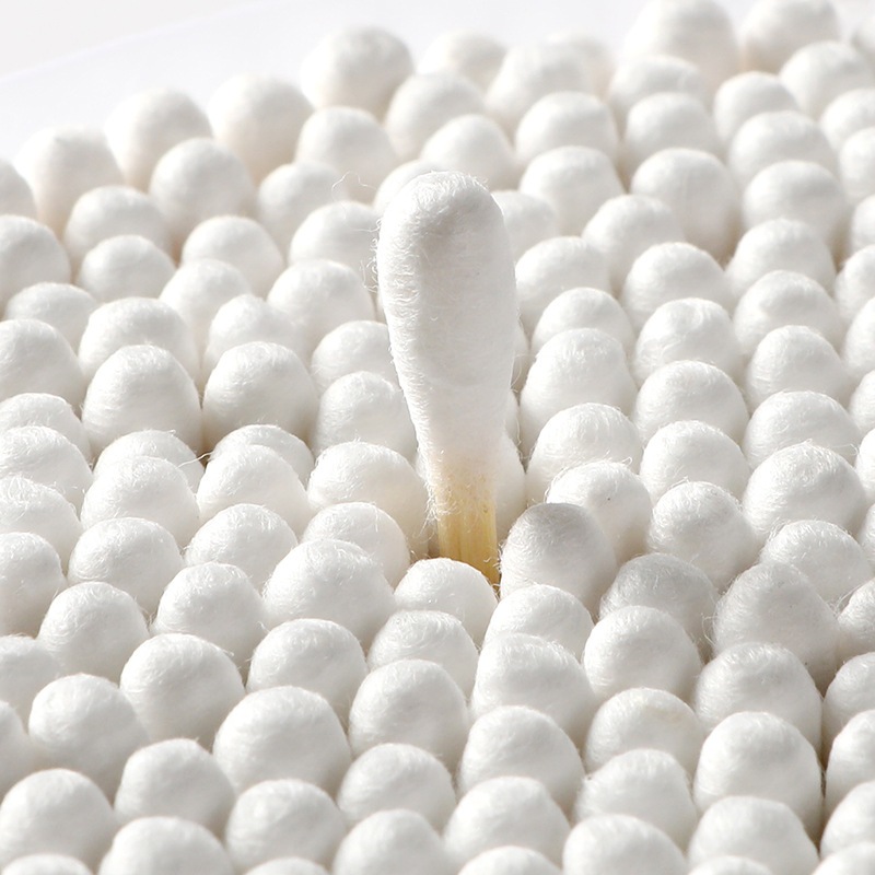 Hộp 500 Cây Tăm bông Ráy Tai Cotton Swabs, Set 500 Tăm Bông Ráy Tai 2 Đầu Tiện Lợi, An Toàn Vệ Sinh Thấm Hút Tốt