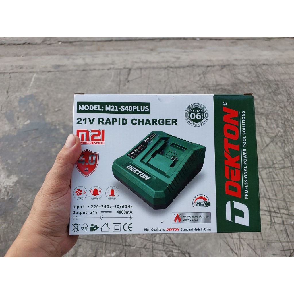 Sạc Pin Dekton dùng cho hệ chân Pin M21