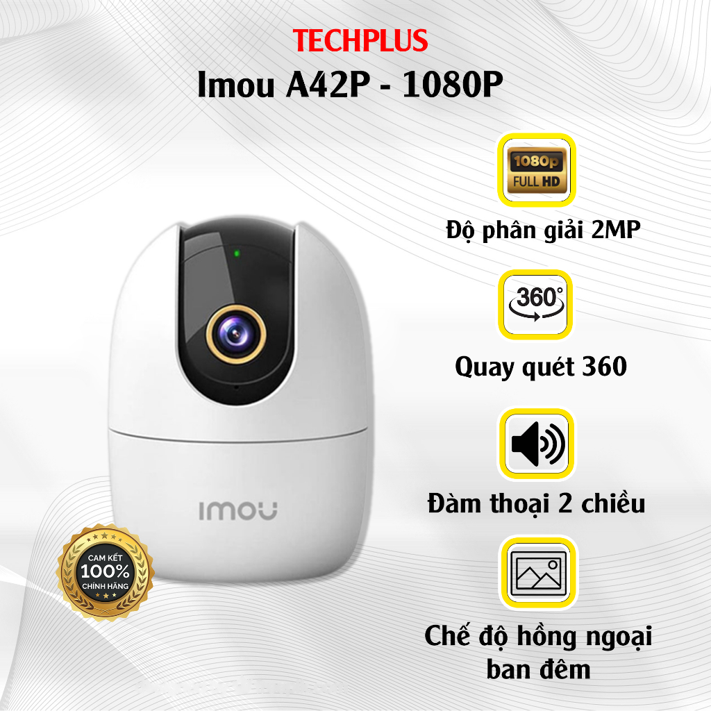 Camera Wifi Imou A42P 4MP Chính Hãng Bảo Hành 2 Năm