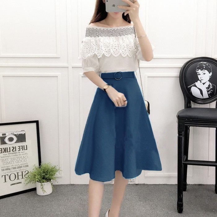 Chân Váy Nữ ❣️𝑭𝒓𝒆𝒆𝒔𝒉𝒊𝒑❣️ Chân váy kèm belt hottrend Hàng thiết kế phom chuẩn đẹp