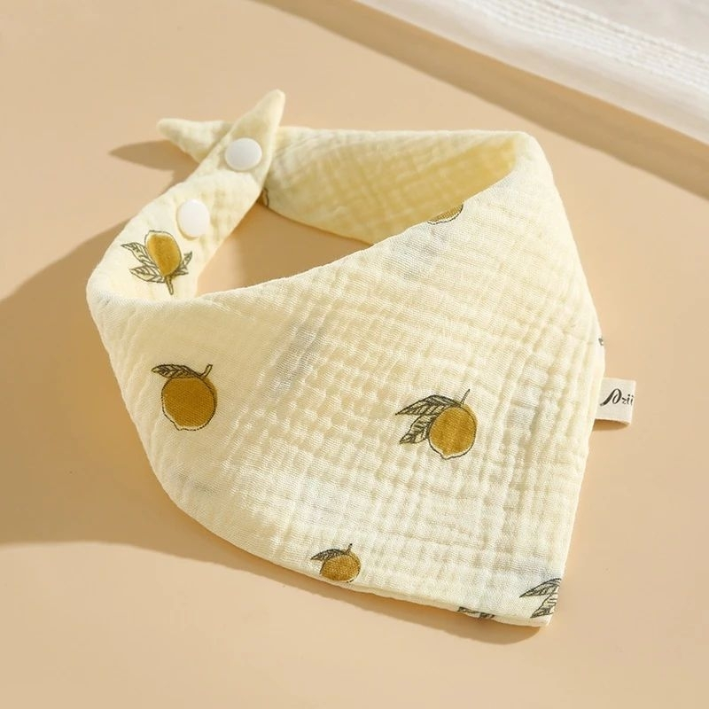 Set 5 khăn yếm xô sợi tre muslin 4 lớp cho bé mềm mại thấm mồ hôi quàng cổ giữ ấm cho bé