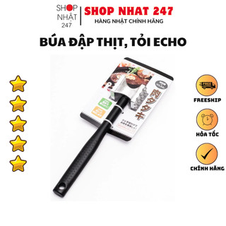 [Hỏa Tốc HN] Dụng cụ dần thịt, đập tỏi inox Echo 18,5cm Nội địa Nhật Bản
