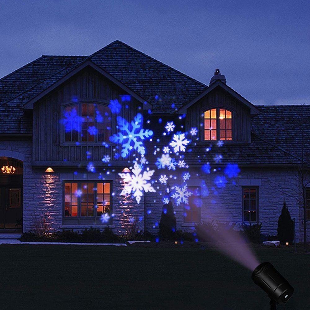 Đèn LED Chiếu Hình Bông Tuyết Xoay 360 Độ Trang Trí NOEL- Giáng Sinh