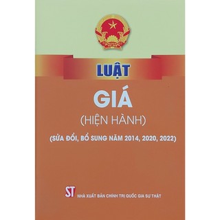 Sách - luật giá (hiện hành) (sửa đổi, bổ sung năm 2014, 2020, 2022)