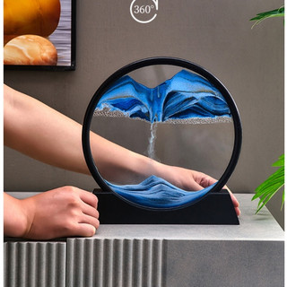 Tranh cát chảy chuyển động 3d có nhiều mẫu và kích thước khác nhau hình tròn -chữ nhật trang trí nghệ thuật quà tặng