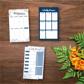 Quyển note/ghi chú weekly planner - to do list tone xanh blue sea 50 tờ / cuốn