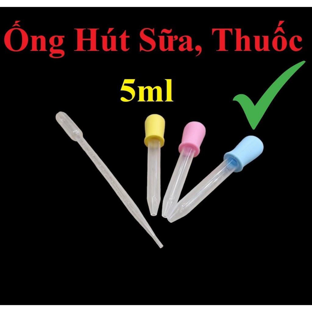 Ống hút artemia - Ống hút nhựa - Ống bón sữa, bón thuốc cho bé loại 5ml