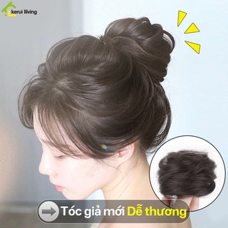 Tóc giả AISHA búi rối,tóc búi giả xoăn,Búi Tóc Củ Tỏi,Búi Tóc giảTóc giả búi,Tóc giả búi xoăn cho nữ
