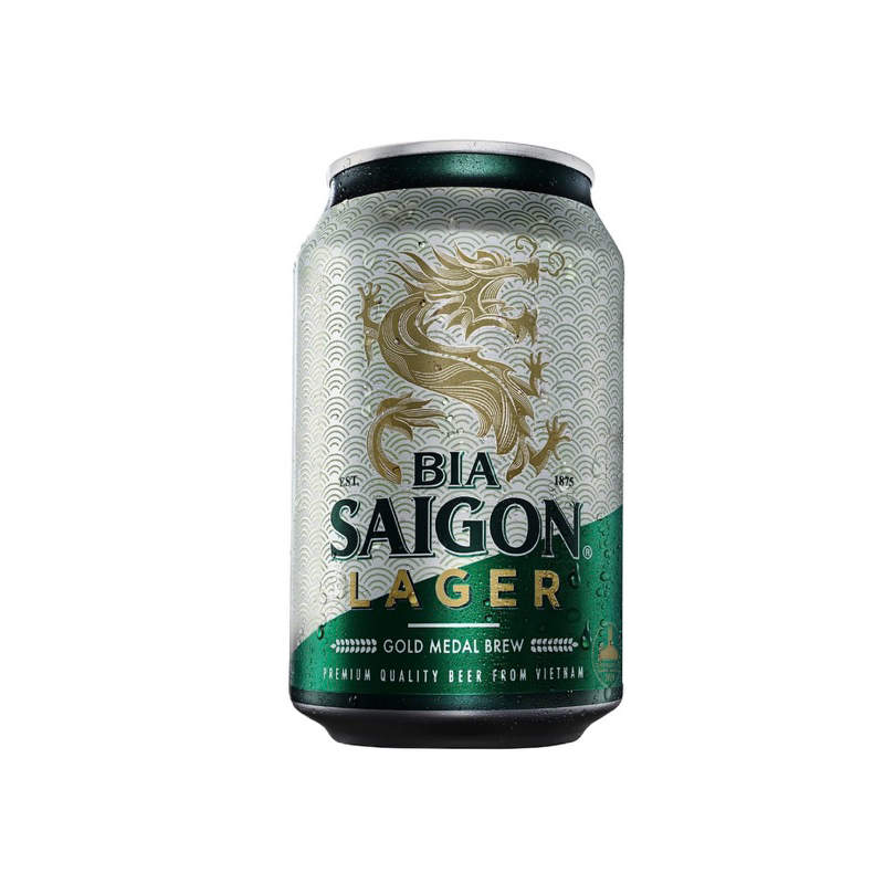 Thùng bia Sài Gòn xanh Lager 330ml mẫu Xuân