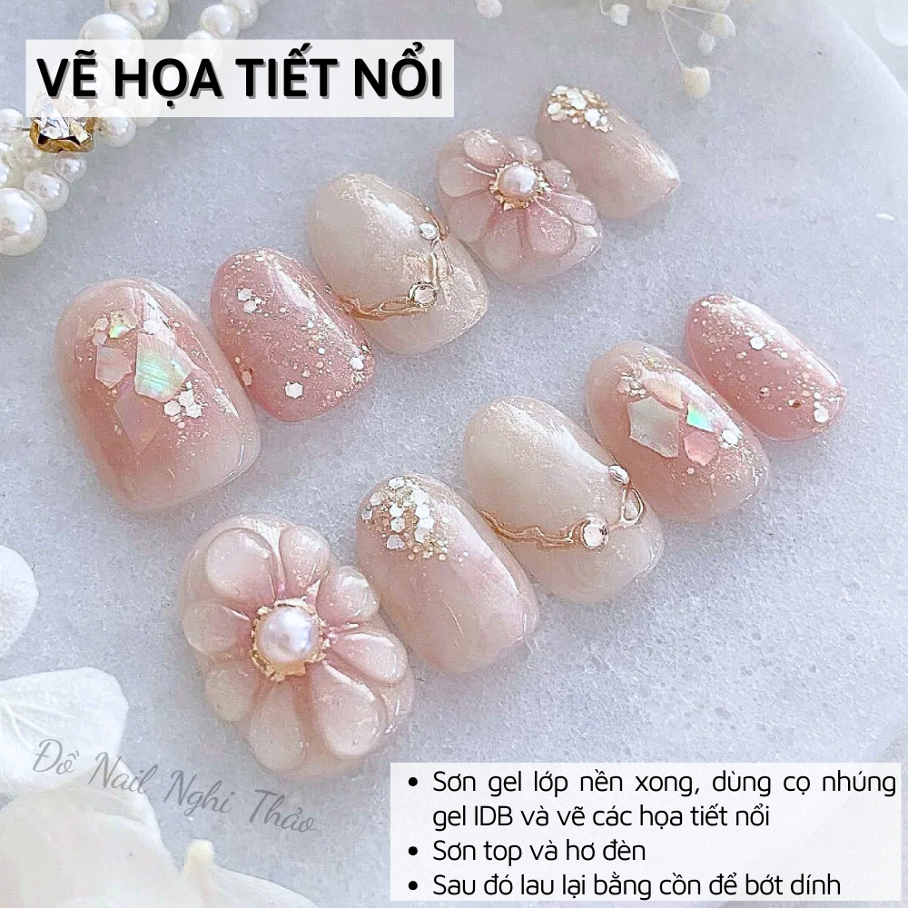 Gel đắp móng IBD chính hãng không nóng NGHI THẢO hũ 56g