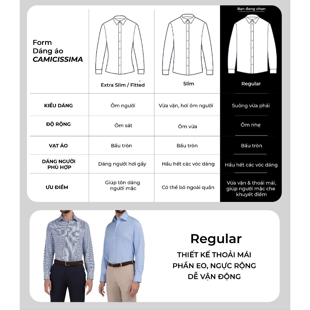 Áo Sơ Mi Nam Tay Dài CAMICISSIMA Tím Đậm Form Regular 100% Cotton Dòng Trendy - TDCRFPUR3005