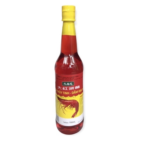 Dấm Hồng ( hoa thuỷ tinh - dấm đại hồng ) chai 700ml
