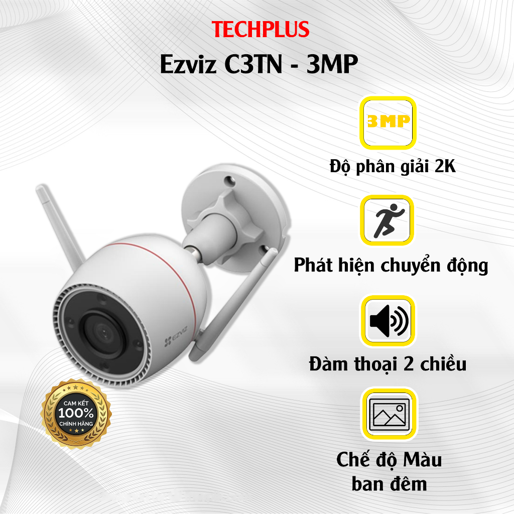 Camera Wifi Ezviz Ngoài Trời C3TN 3MP - Chính hãng bảo hành 2 năm