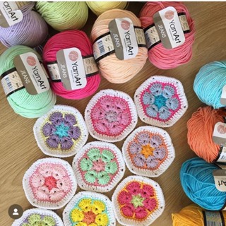 LEN YARNART JEANS MÓC THÚ BÔNG (mã 1-mã 68)