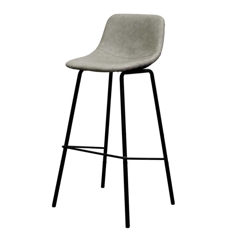 Ghế bar chân sắt sơn tĩnh điện nệm da PU TM065H