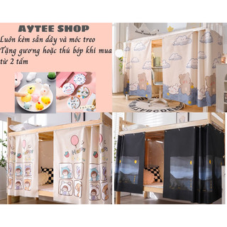[SẴN 2022] Rèm Giường KTX Sinh Viên Họa Tiết Cute Siêu Xinh